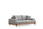 Atelier Del Sofa Eti Oak 3 Seater - Gris